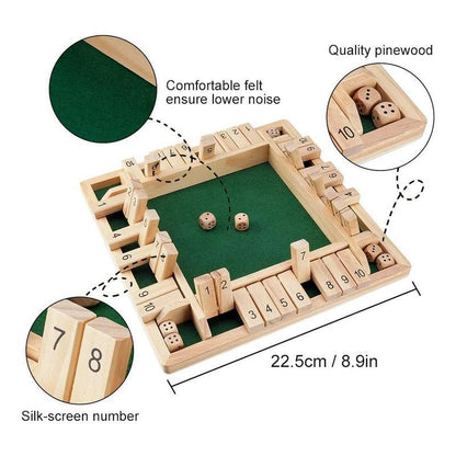 Wooden Number Board Game – 2–4 Player Family Maths Game – image 3