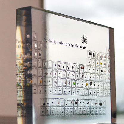 Periodic Table of Real Elements - Educational Acrylic Display