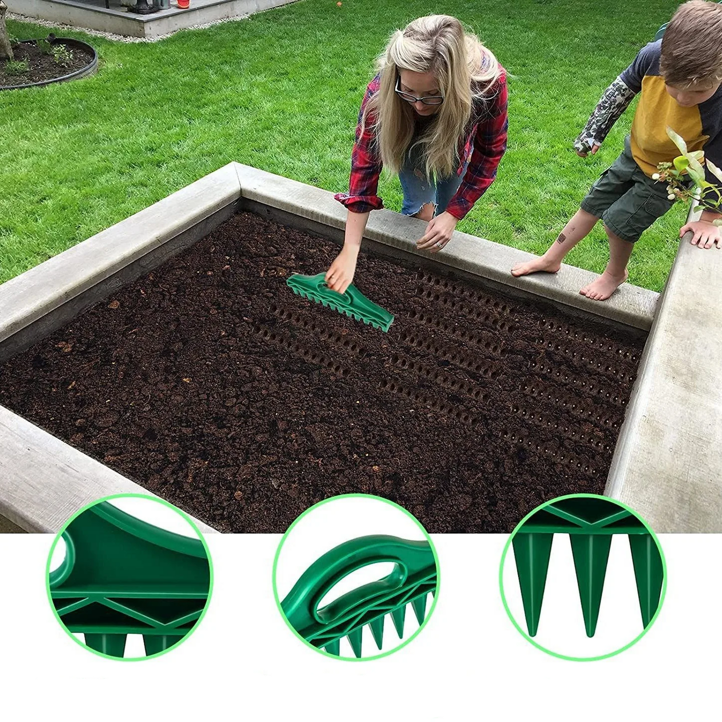 Seed Seeder Tool Set – 12 Hole Garden Dibbler