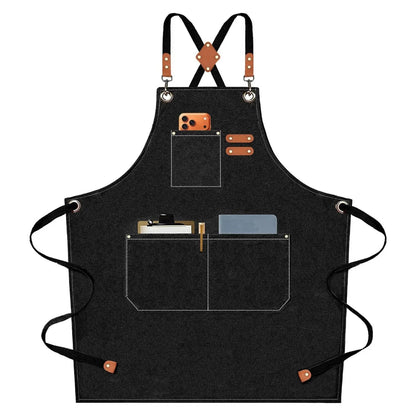 Kitchen Apron with Large Pockets