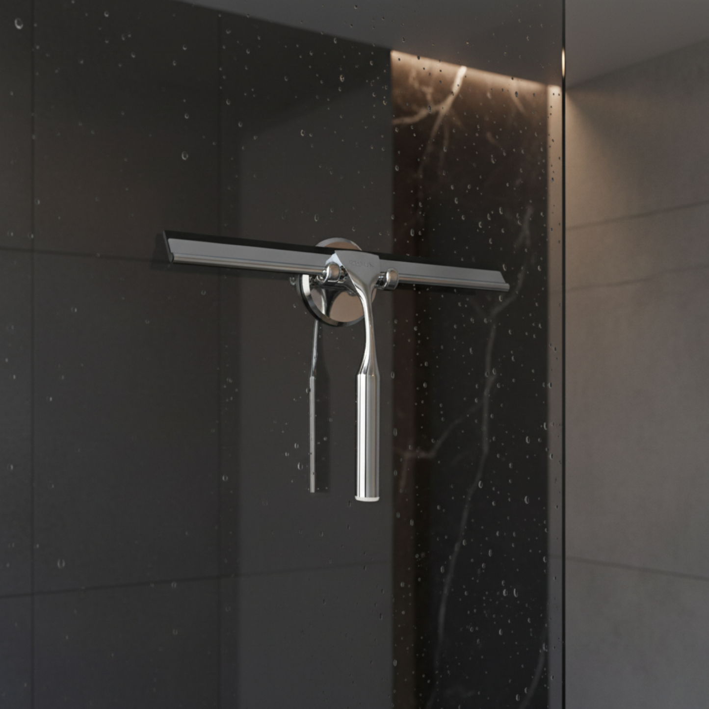 Stainless Steel Window Squeegee with Hook – Shower & Glass