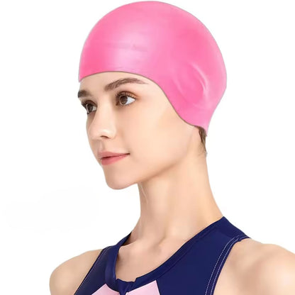 Silicone Swim Cap with Ear Protection – Waterproof Fit