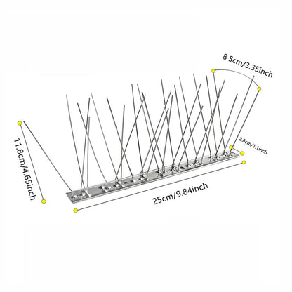 Stainless Steel Bird Repellent Spikes for Outdoors