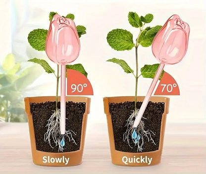 Self-Watering Plant Watering Globes – Tulip Drip Set