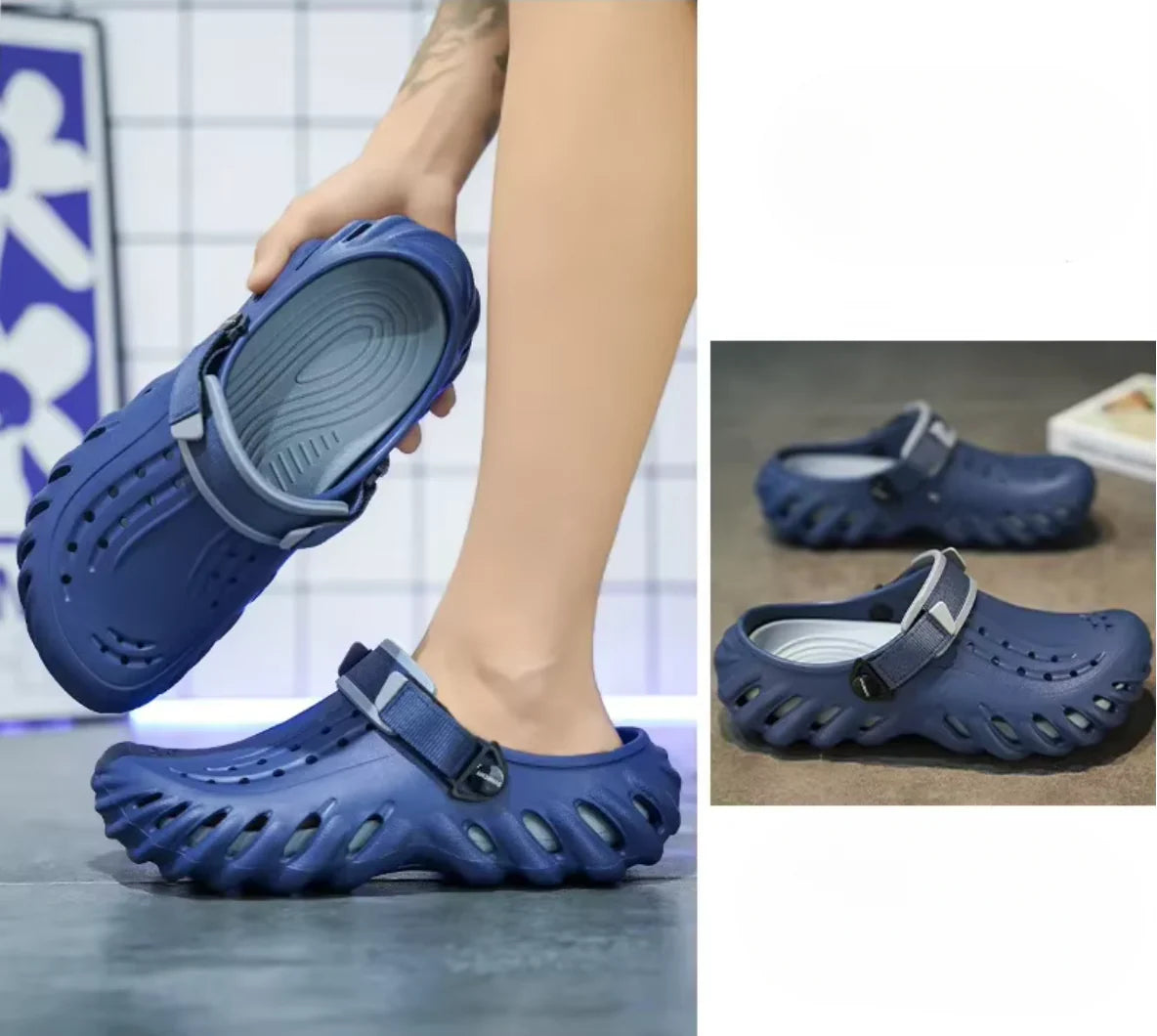 Men's EVA Clogs – Anti-Slip Cushioned Summer Slip-Ons