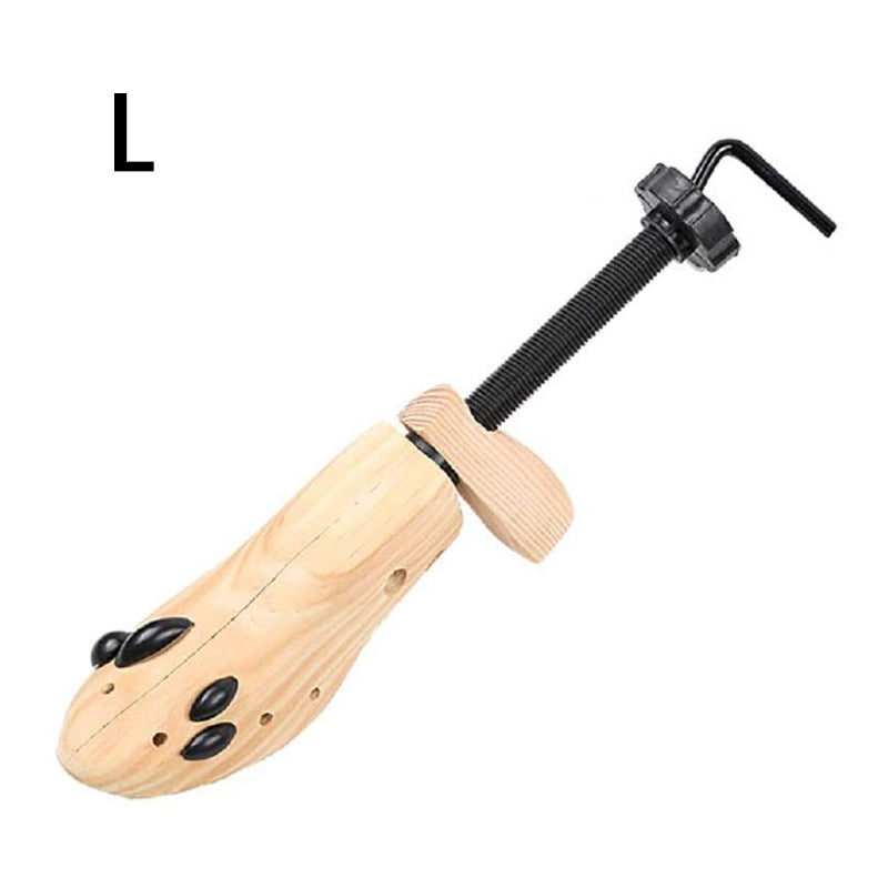 Adjustable wooden shoe tree for men and women