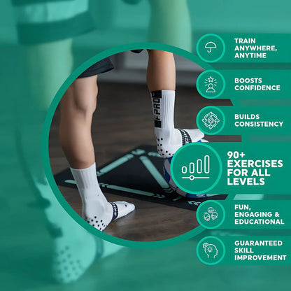 Soccer Training Mat + Pro Skills Video Program