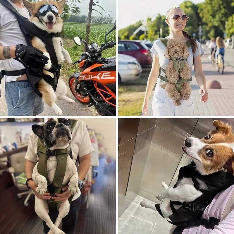 Hands-Free Front Dog Carrier Backpack for Small Pets