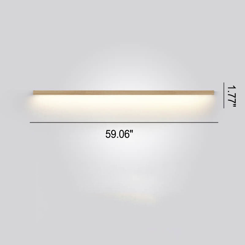Japanese LED Wall Light Solid Wood Accent Lamp