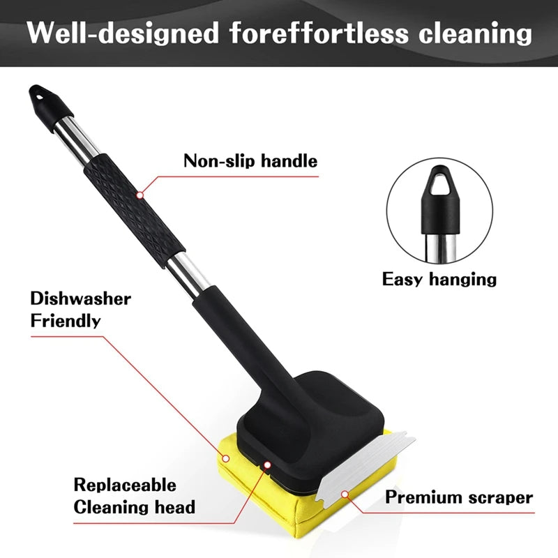 Steam Cleaning Grill Brush with Scraper