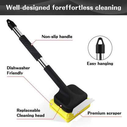 Steam Cleaning Grill Brush with Scraper