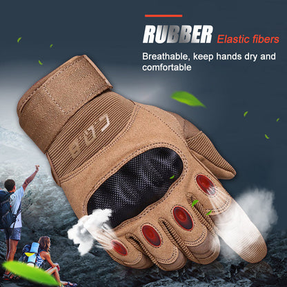Military Tactical Gloves – Half Finger, Knuckle Protection