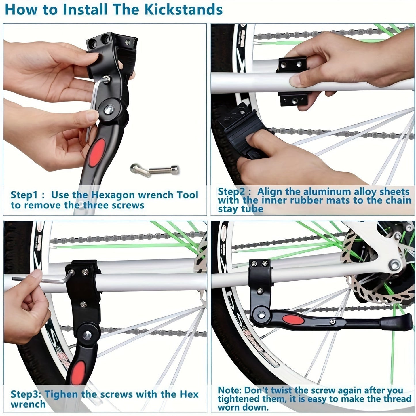 Adjustable Bicycle Kickstand