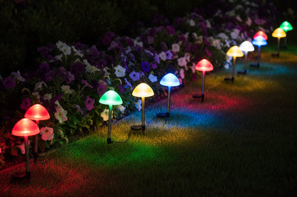 Solar Mushroom Garden Lights – 16-Head Outdoor Lawn Decor