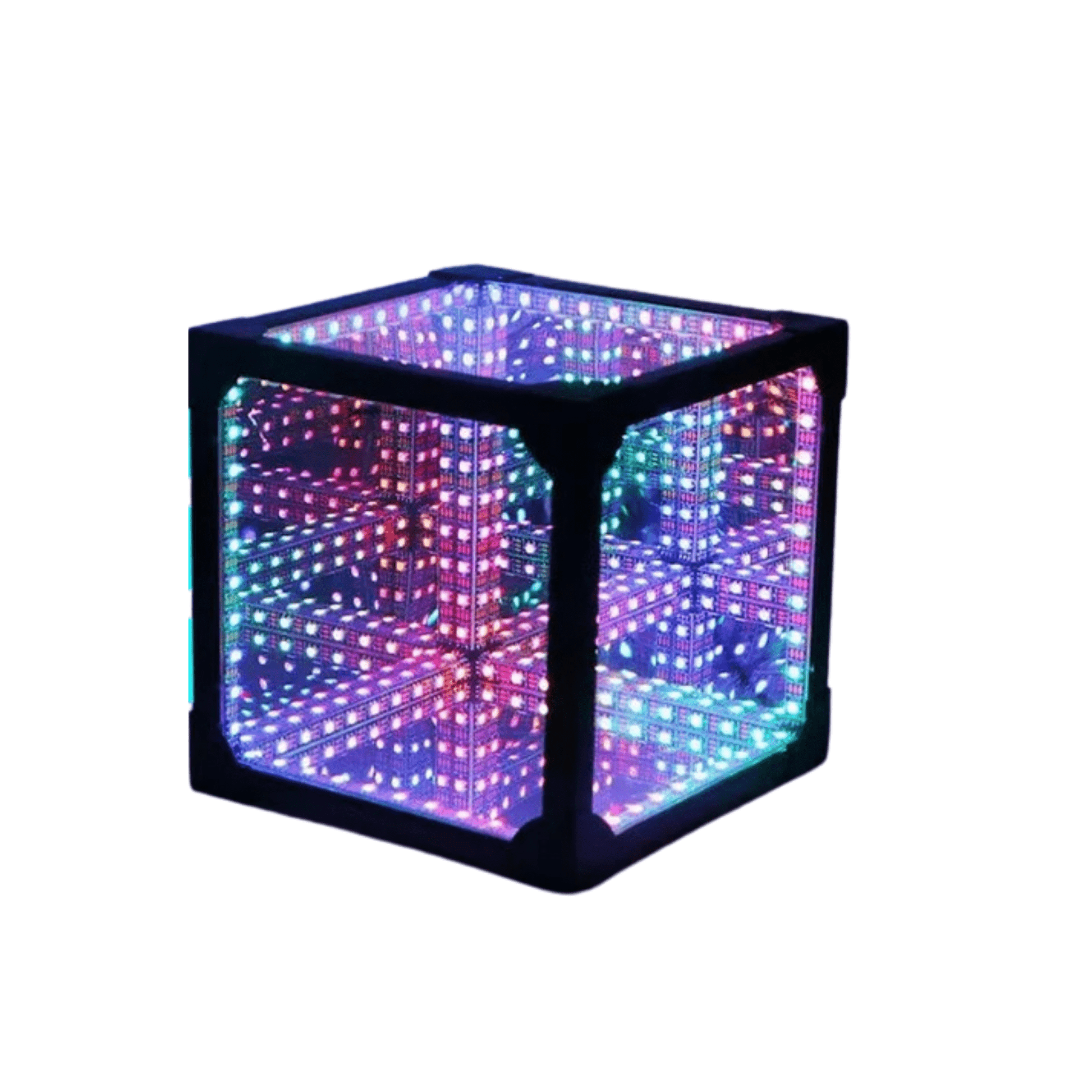 3D RGB Infinity Cube Atmosphere Light
