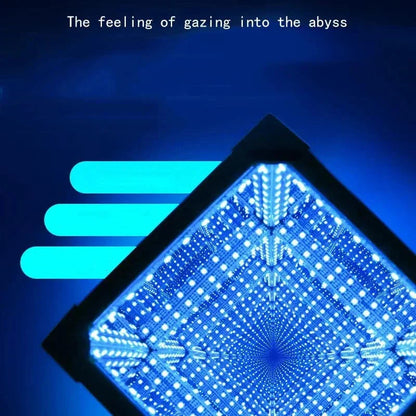 3D RGB Infinity Cube Atmosphere Light