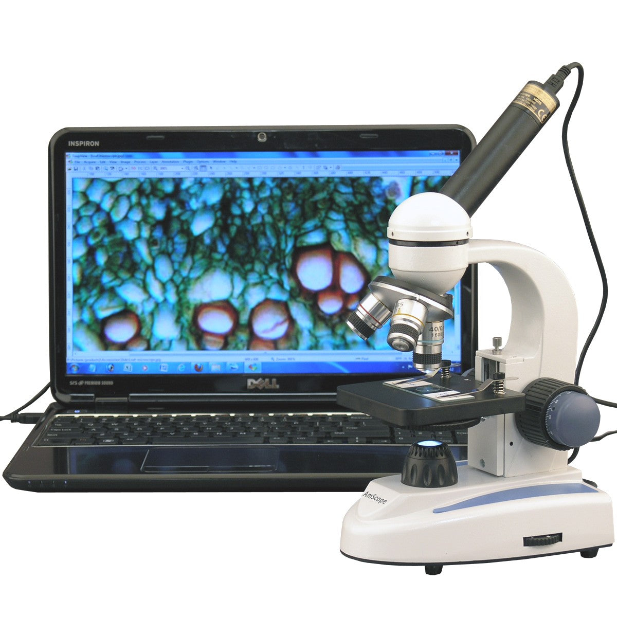 40X–1000X Student Microscope with USB Digital Camera image 1
