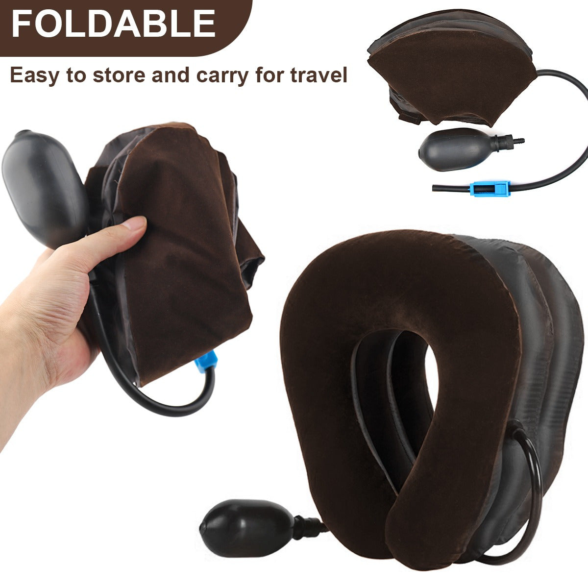 Inflatable Neck Support Brace for Pain Relief