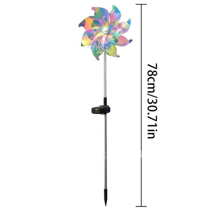 Solar Windmill Rainbow with LED Lighting