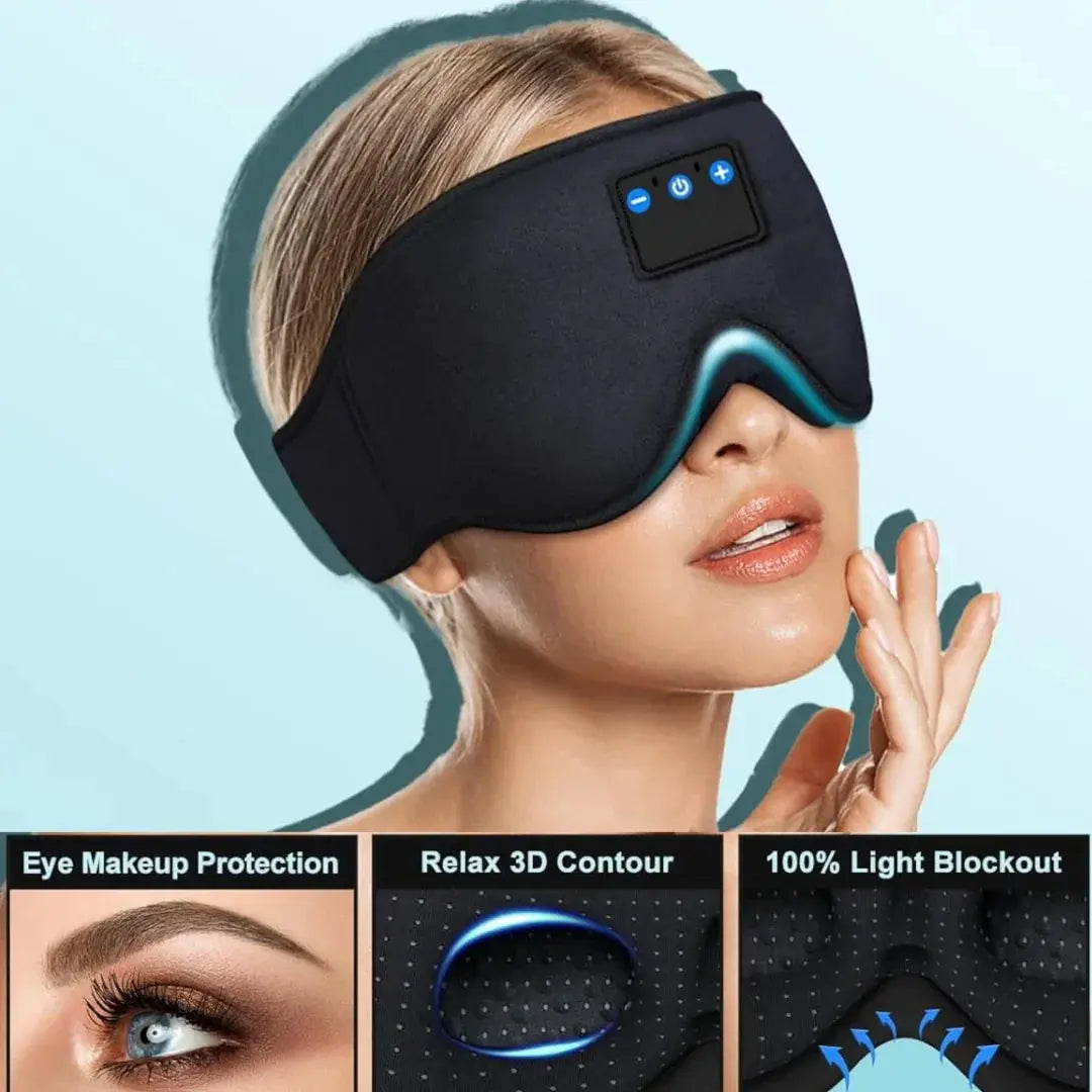Bluetooth Sleep Mask with Wireless Headphones