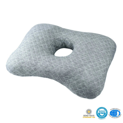 Ear Piercing Pillow – Centre-Hole Side Sleeping Cushion