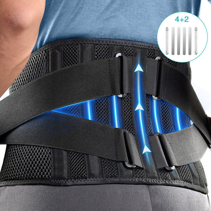 Adjustable Sports Lumbar Back Brace - Support & Pain Relief