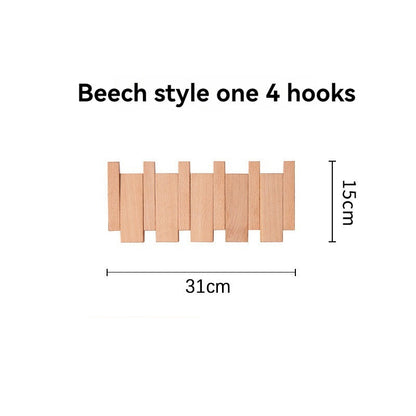 Piano-Style Wooden Coat Rack