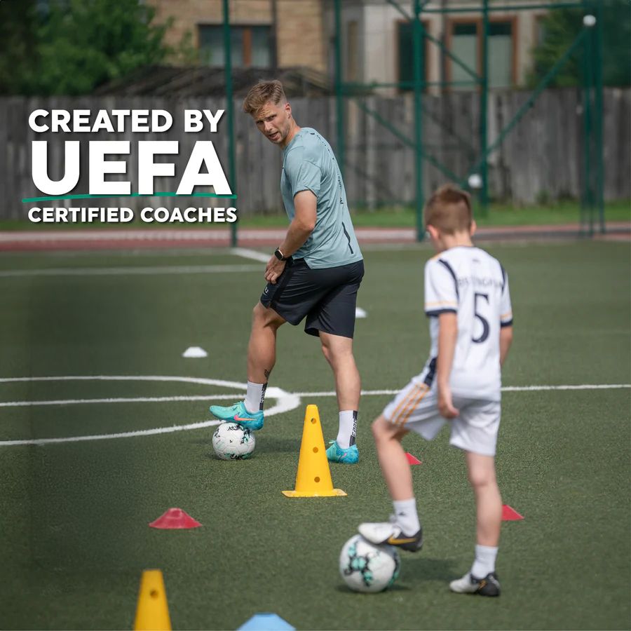 Soccer Training Mat + Pro Skills Video Program