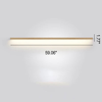 Japanese LED Wall Light Solid Wood Accent Lamp