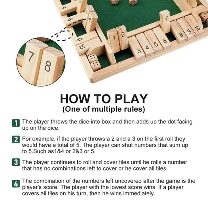 Wooden Number Board Game – 2–4 Player Family Maths Game – image 4