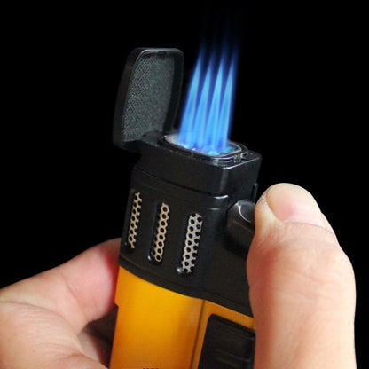 4-Jet Torch Lighter – Windproof Butane Flame | Refillable Outdoor & Camping Lighter