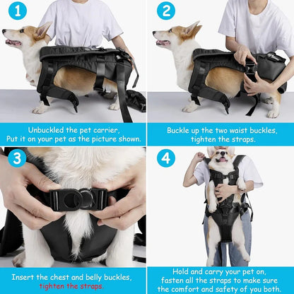 Hands-Free Front Dog Carrier Backpack for Small Pets
