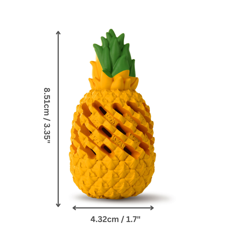 Pineapple Dog Chew Toy – Treat Dispenser for Heavy Chewers | Small & Large