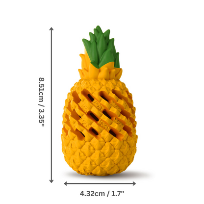 Pineapple Dog Chew Toy – Treat Dispenser for Heavy Chewers | Small & Large