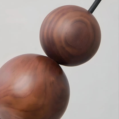 Walnut Brass Wall Light Modern Accent Lamp