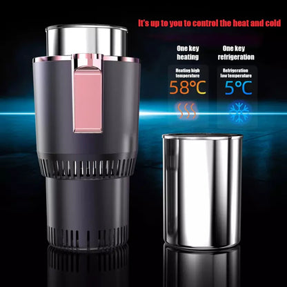 Smart Car Heating & Cooling Cup - 2-in-1 Temperature Control for Hot and Cold Drinks
