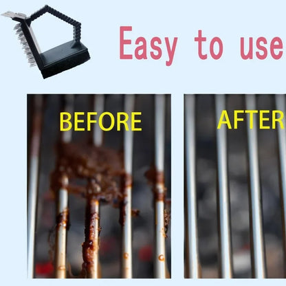 3-in-1 Right Angle BBQ Grill Cleaning Brush
