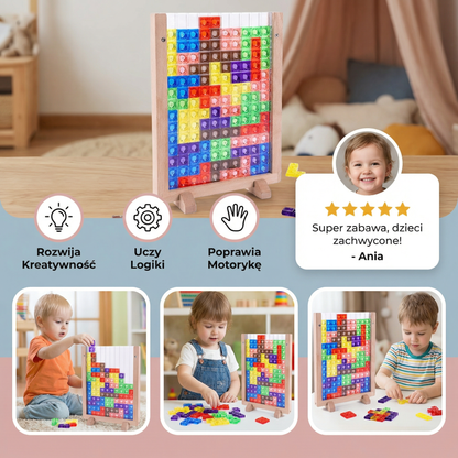 Wooden puzzle blocks for children from 2 years old