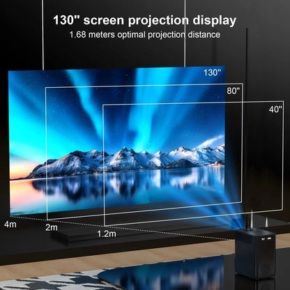Smart Android Projector with WiFi & Bluetooth – 4K Supported