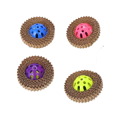 Interactive Cat Toy Ring - Scratch & Spin Toy