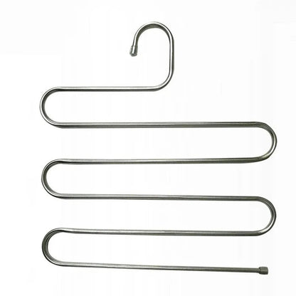 5-Layer Stainless Steel S-Shaped Clothes Hanger