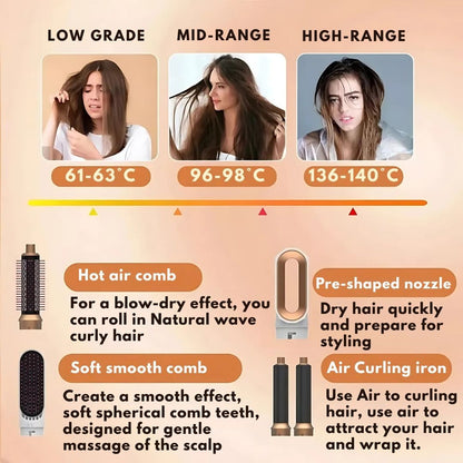 5-in-1 Hair Styler with Air Technology for Easy Styling