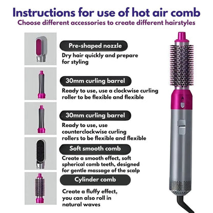 5-in-1 Hair Styler with Air Technology for Easy Styling