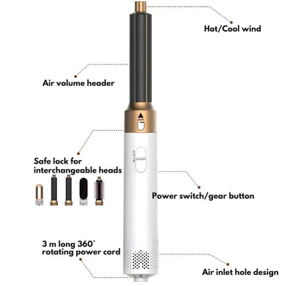 5-in-1 Hair Styler with Air Technology for Easy Styling