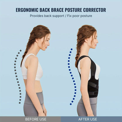 Back Posture Corrector – Adjustable Support for Spine Alignment