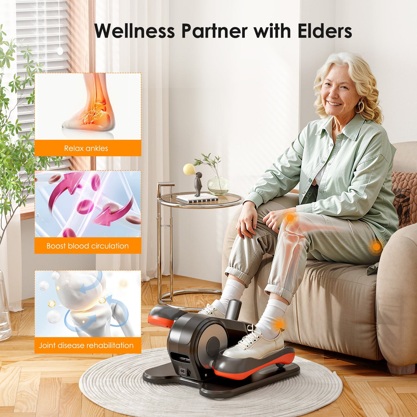 Under Desk Elliptical for Low-Impact Cardio & Fitness