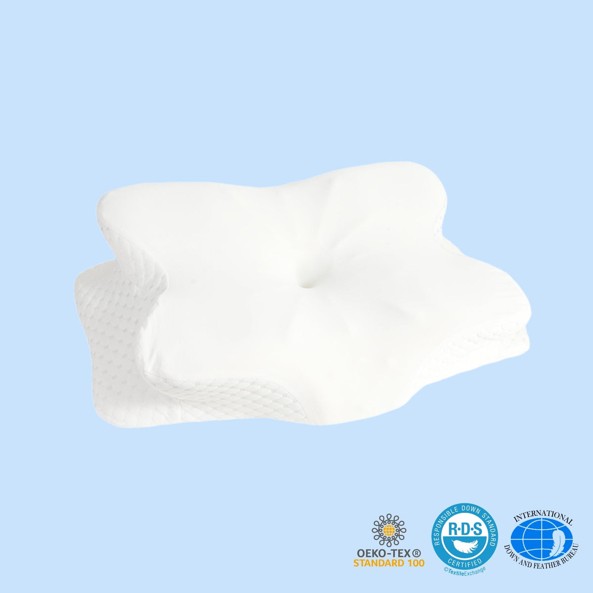 Contoured Memory Foam Pillow with Cooling Cover