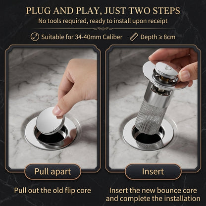 Pop-Up Anti-Clogging Sink Strainer