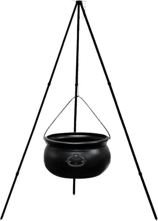 Halloween Witch Cauldron Decor - Lighted Candy Bowl