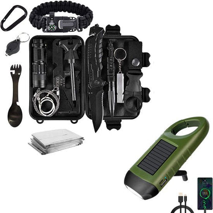 15-in-1 Emergency Survival Kit with Tools, Lights and Power Bank